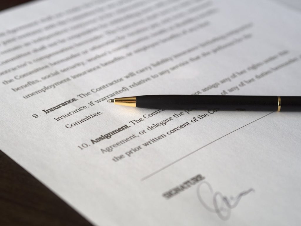 A rental lease agreement