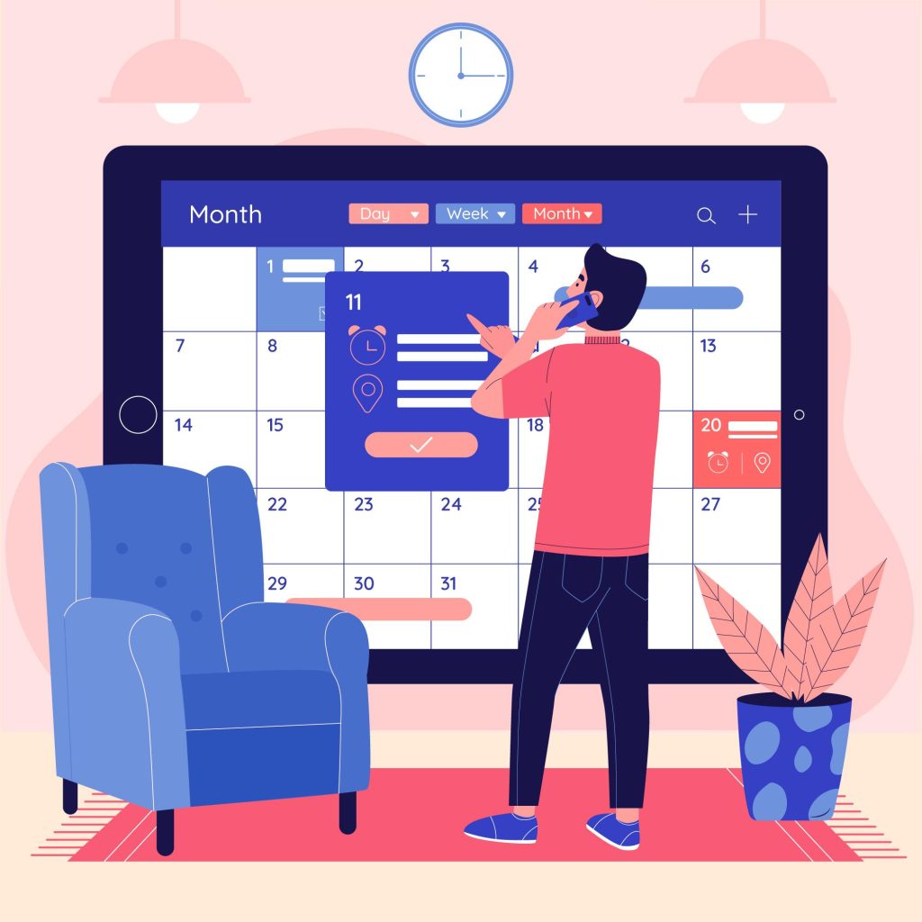 smart scheduling illustration